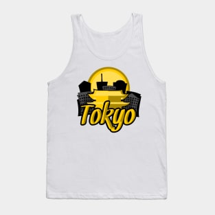 Tokyo Skyline Sunrise Tank Top